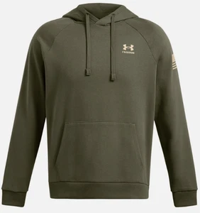 Under Armour Men's UA Freedom Flag Graphic Hoodie Loose Size XL NWT Marine Green - Picture 1 of 15