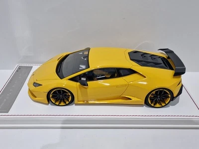 1/18 MUY RARO Davis Giovanni Novitec N-Largo Lamborghini Huracan Yellow Simil MR - Imagen 1 de 4