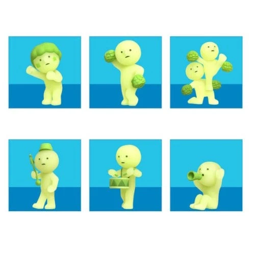 Smiski Brilla en la Oscuridad Figura Cheer Series Sueños Minifigura de 3 Pulgadas Foto 1 de 1