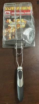 Range Master Chrome Plated Barbecue Grill Basket For Vegetables, Non-Slip Handle - Image 1 of 3