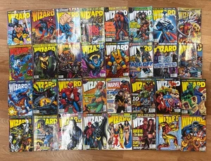 Lotto riviste Wizard: 32 numeri ottime condizioni!! Spider-Man, Wolverine, Superman - Foto 1 di 10