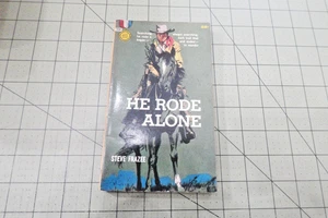 HE RODE ALONE BY STEVE FRAZEE 1960 2ND GOLD MEDAL PULP ERA WESTERN - Picture 1 of 3