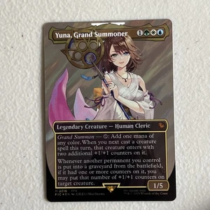 Yuna, Grand Summoner (Borderless) (Surge Foil) M Commander: FINAL FANTASY 216 NM - Picture 1 of 6