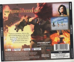 Final Fantasy IX PS1 Back Artwork Only Authentic - Picture 1 of 1
