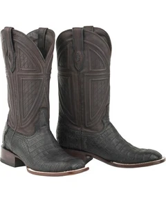 Stetson Men's Caiman Belly Western Boot - Square Toe - 12-020-1852-0200 BL - Picture 1 of 5