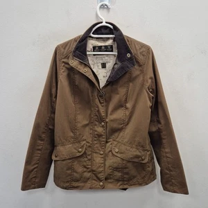 Barbour Emily Bond Horseprint Ferndown Wax Waterproof Country Jacket Coat UK 14 - Picture 1 of 11