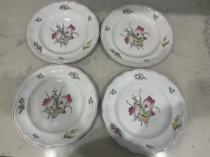 VTG Spode Marlborough Sprays Floral Pink Purple Yellow Flowers Plate 10.75” Eng - Picture 1 of 8