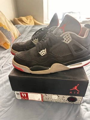 Nike Air Jordan 4 IV Bred 2012 Sz 11 - Image 1 of 4