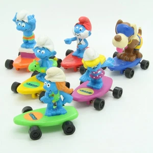 Smurfs Promotional Hardee’s Serie Completa 6 Skate C - Picture 1 of 3
