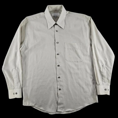 Camisa con botones para hombre YVES SAINT LAURENT marfil blanco roto M 15-1/2 32-33 LEER⬇ Foto 1 de 4