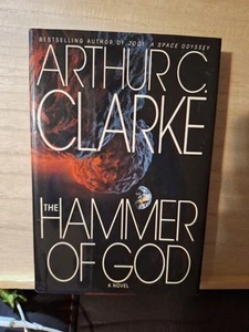 ARTHUR C. CLARKE, THE HAMMER OF GOD, 1ST ED, 1S PT, 1993, HCDJ, LIKE NEW - Picture 1 of 10
