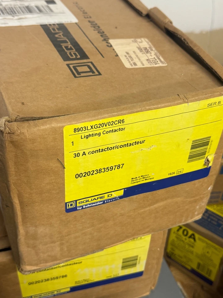 Square D 8903LXG20V02CR6 Lighting Contactor 600Vac 30A 2 Pole - Image 1 of 1