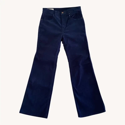 Pantalones de pana GAP Denim Vintage acampanados tiro alto para mujer talla 28/6P azul Foto 1 de 4