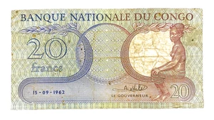 1962 KONGO - 20 FRANCS - P#4 - EZSU7 - Bild 1 von 2