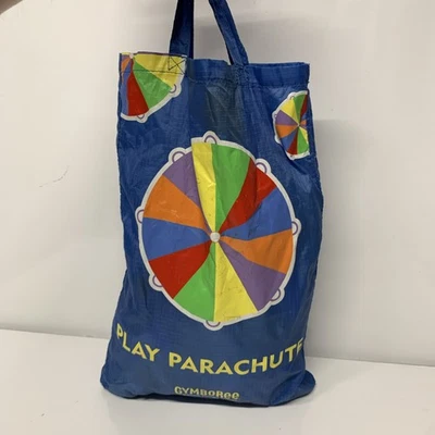 Paracaídas Gymboree Play con bolsa de transporte lavable a máquina 10 pies usado Foto 1 de 4