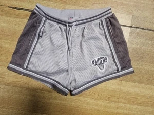 NFL Shorts Mens Small Grey  Raiders Logo  Team Aparal  - Picture 1 of 5