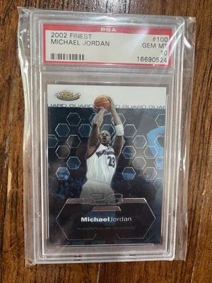 2002-03 Topps Finest - Michael Jordan #100 PSA 10 - Image 1 of 2