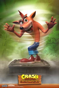 Estatua regular First4Figures Crash Bandicoot sin usar y en caja - Imagen 1 de 12