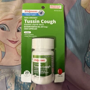 Walgreens Adult non-drowsy Tussin Cough Liquid Gels 8 Hour Dextromethorphan 15mg - Picture 1 of 8