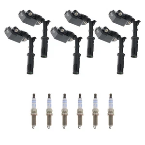 Hitachi 6 Ignition Coil 6 Bosch Iridium Spark Plug Kit For C300 C350 E350 3.5 V6 - Picture 1 of 1