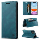 Slim Leather Flip Wallet Card Case Cover For iPhone 14 7 8 13 Pro Max SE 12 XR
