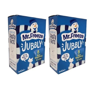 Mr Freeze JUBBLY Blue Raspberry Flavored Ice Lollies Ice Pops 8 X 62ml - Picture 1 of 19