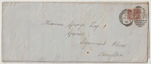 TUNBRIDGE WELLS DUPLEX 1876 1/2d placa gallo 6 corte de condado e/l francis higginson - Imagen 1 de 3
