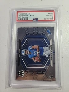 2023 Mosaic NFL Debut Hendon Hooker Rookie Card RC PSA 8 NM-MT Detroit Lions - Picture 1 of 2