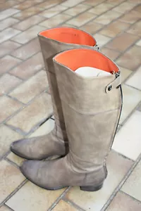Santoni Damenstiefel Gr 38 Grau Reiterstiefel - Bild 1 von 3