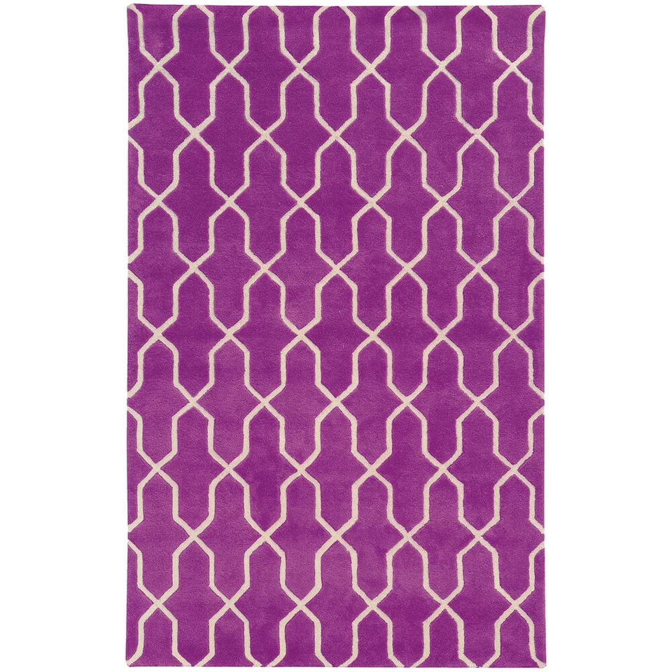 10x13 Pantone Universe Purple Geometric Ovals Crosses 41101 - Aprx 10' x 13' - Image 1 of 1