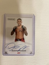 2022 Prizm UFC Dustin Poirier ON CARD AUTO/ AUTOGRAPH BLUE INK SSP No. DP