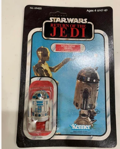 Star Wars Vintage Return of the Jedi R2-D2 Rancor Keeper  klaatu Unopened Cover