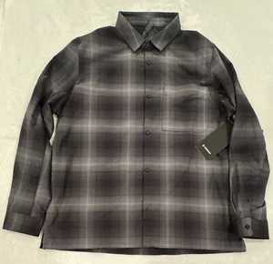 Lululemon Brushed Woven Overshirt Mens Size M Button Up VPGR Gray - Picture 1 of 3