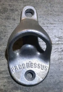Vintage 1960s Progressus Wall Mounted Bottle Opener West Germany Cast Aluminum - Picture 1 of 4