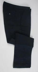 LANDS END Navy School Uniform Plain Front Chino Pants Girls 14 INSEAM 27" NEW - Picture 1 of 6