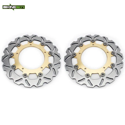 2PC Front Brake Rotors Discs For Yamaha YZF R6 2003 2004 MT-09 ABS 2014-up - Image 1 of 4