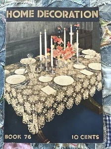 HOME DECORATION Doilies Table Runners Pattern Book 1936 27 Page Crochet 76 - Picture 1 of 22
