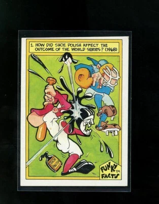 1976 Funky Facts Weird World of Baseball World Series II Feet and Feats #21 - Image 1 of 2