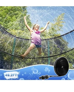 49.2Ft Trampoline Sprinkler Fun Water Park Toy Garden Watering Irrigation Hose - Picture 1 of 11