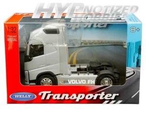 WELLY 1:32 VOLVO FH DIE-CAST SILVER TRANSPORTER 32690 - Bild 1 von 1