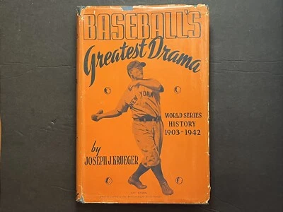 Jaqueta de beisebol Greatest Drama capa dura 2ª impressão 1943 - Muito bom estado Lou Gehrig Dust - Imagem 1 de 4
