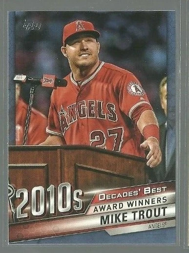 2020 Topps Decades' Best Blue #DB93 Mike Trout (ref 84970) - Image 1 of 1