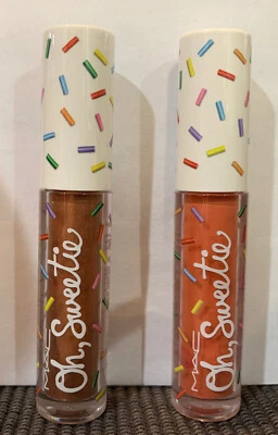 MAC CARAMEL SUGAR & CREAMY PEACH PIE Lipcolour Limited Edition OH SWEETIE - Image 1 of 3