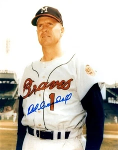 Milw Braves DEL CRANDALL Signed 8x10 Photo #2 AUTO - 11 x All Star - 1957 WS Chp - Picture 1 of 1