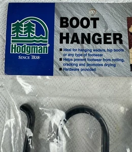 NUEVO Hodgman Bota Vadeador Percha para Pesca y Caza Botas Negro Nuevo Antiguo Stock - Imagen 1 de 5