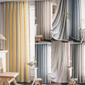 Modern Stripe Tassel Curtain Living Room Window Drape Valance New - Picture 1 of 138