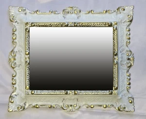 ESPEJO DE PARED BLANCO / DORADO 345 REPRO 45x38CM RÉPLICAS BARROCAS ANTIGUAS RECTANGULARES 12 - Imagen 1 de 129