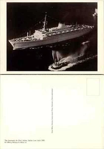 VTG Postcard - The Leonardo da Vinci. Italian, Italian Line, built 1960. - Picture 1 of 1