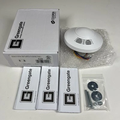 Cooper Greengate OAC-U-2000-R BAS Daylight Occupancy Sensor 360° 2000 sq ft NEW - Image 1 of 4