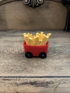 Vintage Fisher Price Little People McDonald's Fry Cart Wagon Car French Fries - Picture 1 of 6